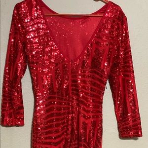 Red Sparkly Dress size small
